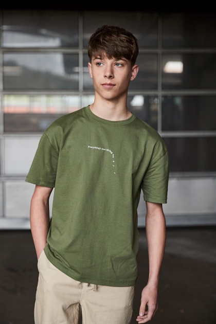 HOUND drenge tshirt - RELAXED FIT - Army 